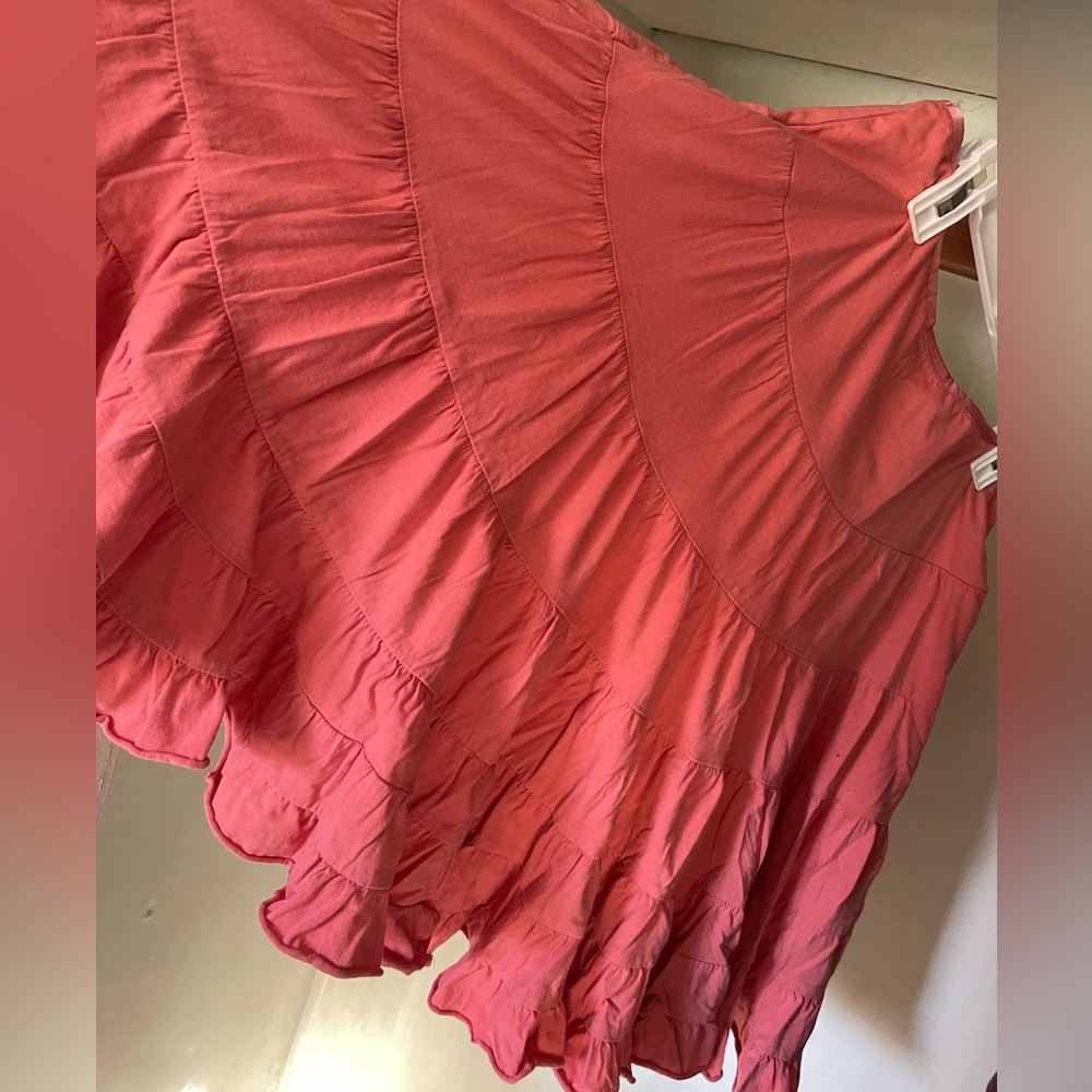 Flare coral skirt